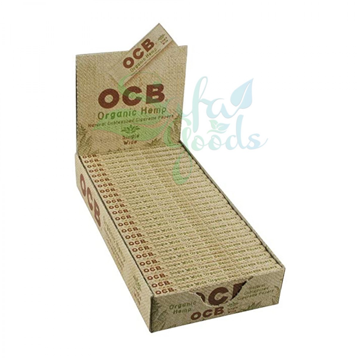 OCB Organic Hemp Rolling Papers 24CT Display Box